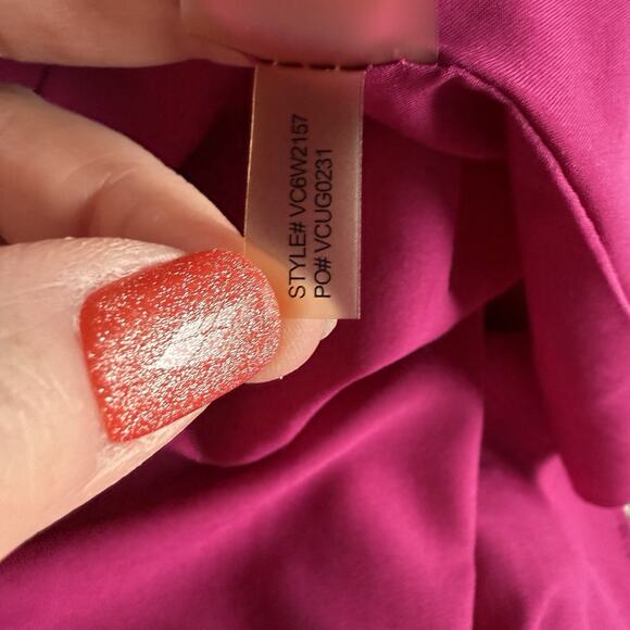 Vince Camuto Fit And Flare Dress Size 14W Fuchsia Pockets Back Zip Party/Work - Picture 9 of 9